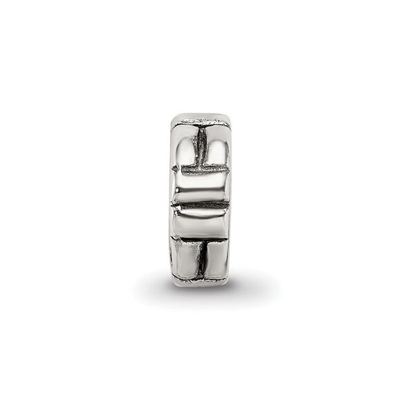 Kazi Luxury Sterling Silver Reflections Notched Spacer Bead - Picture 3 of 5
